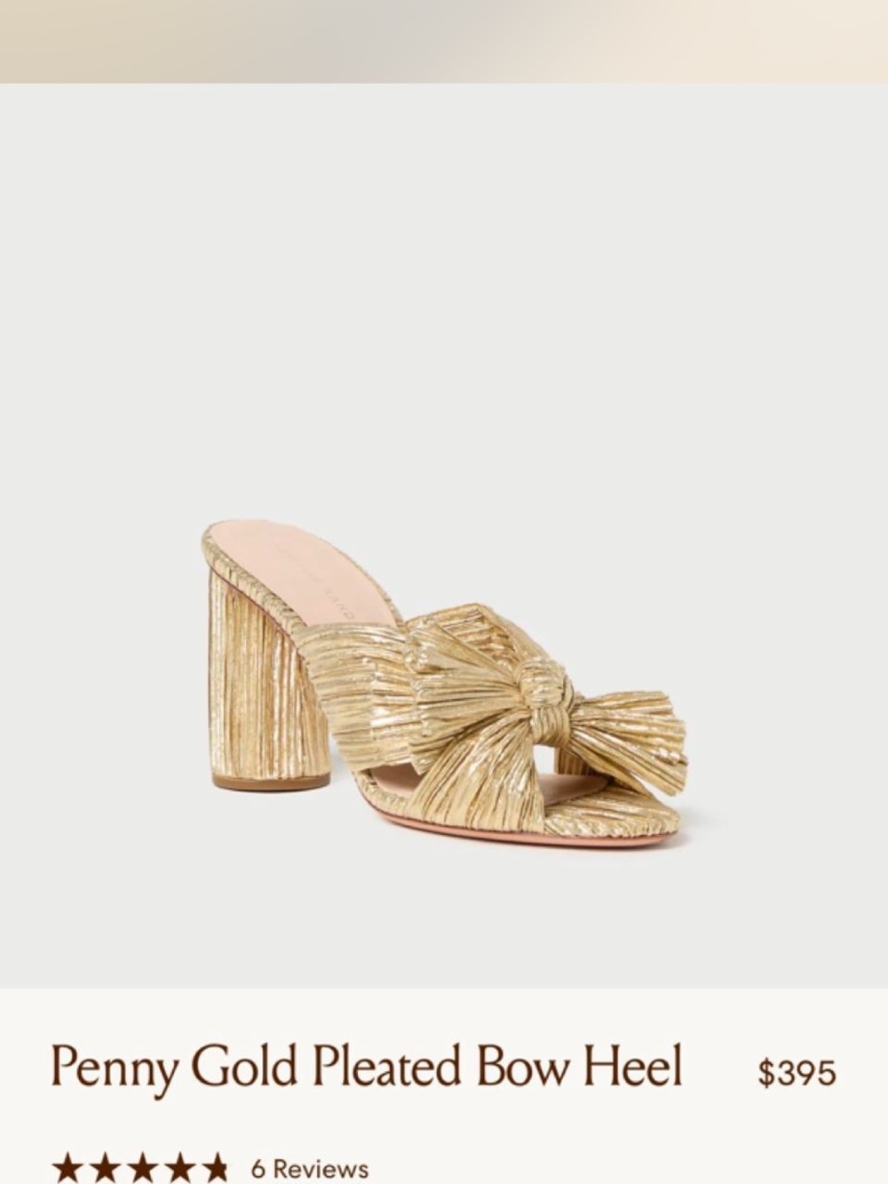 Loeffler Randall Penny-Pla gold Block Heel